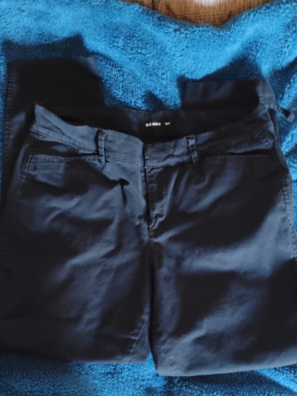 Old Navy Black Straight-Leg Chinos